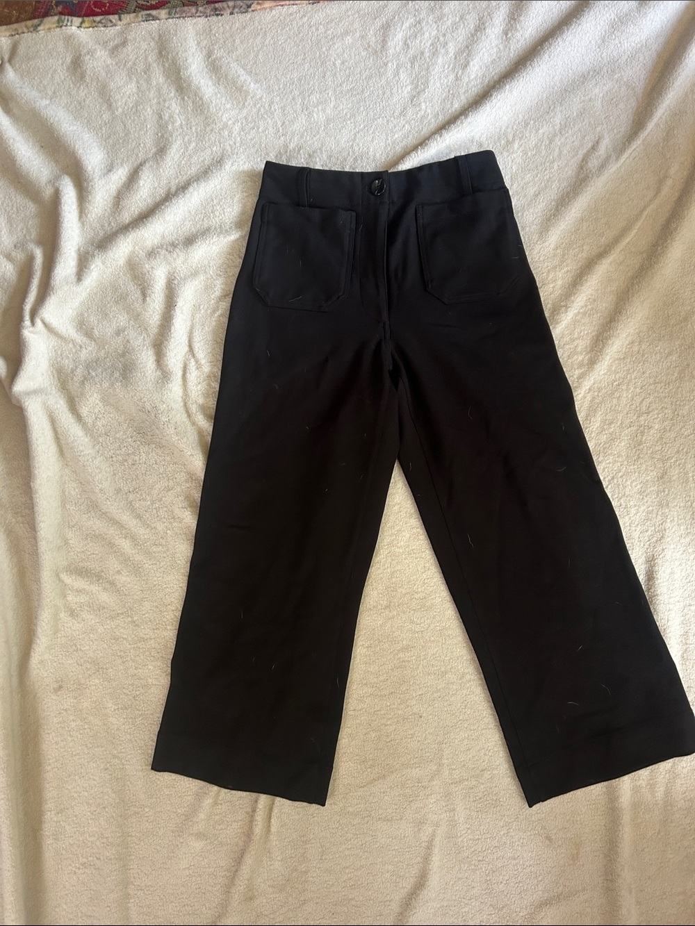 Quince ultra-stretch cropped wide leg pants